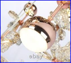 Yc. Modern LED ceiling pendant lamp bedroom dining room crystal ceiling light